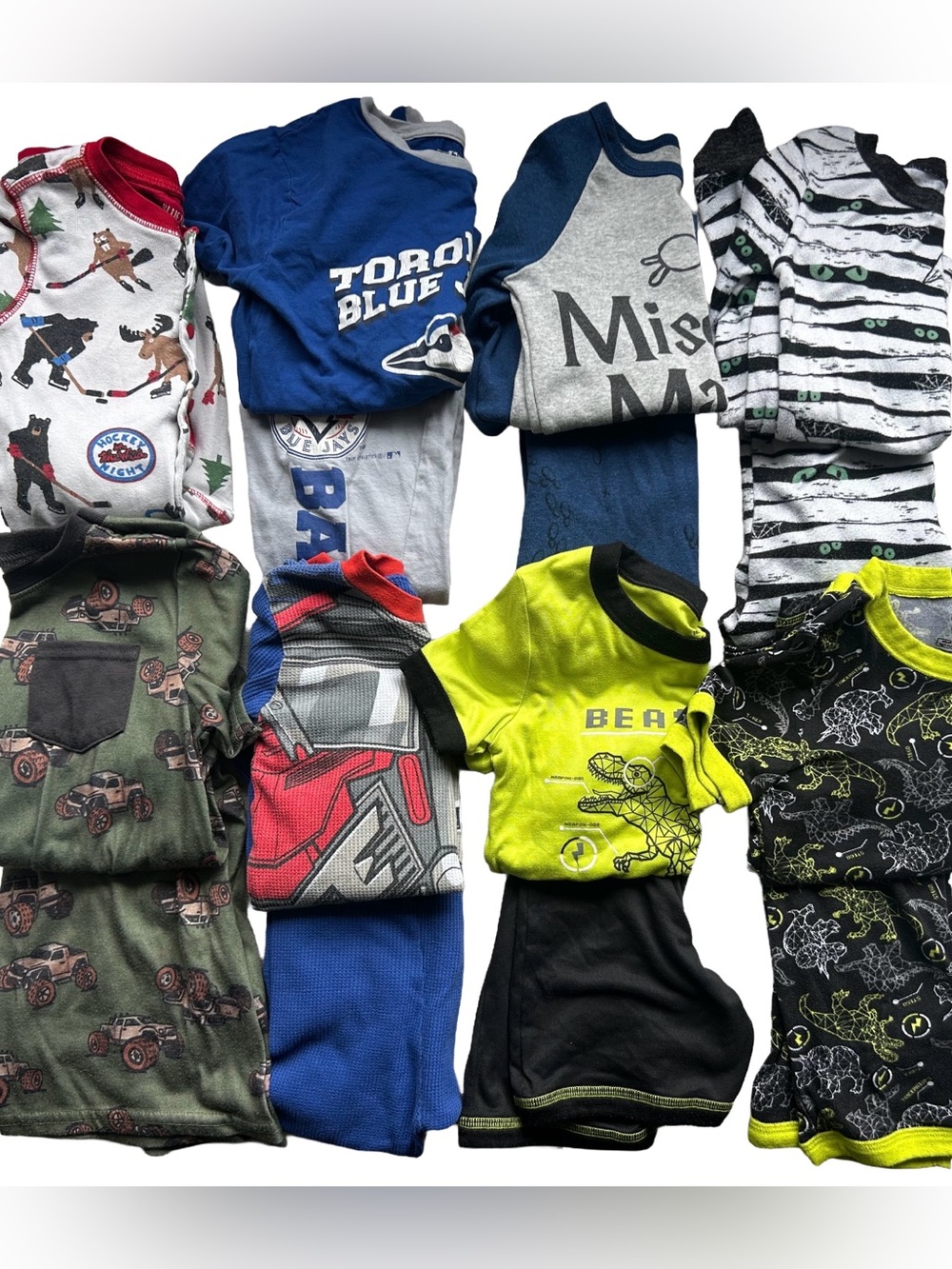 Kids Pajama Bundle size 6 - 8 sets - Blue Jays, Harry Potter, Hatley Hockey…